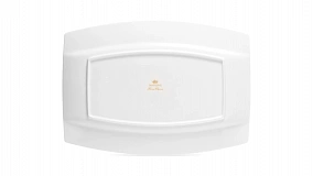 Блюдо Narumi Ария 38х28 см, фарфор костяной