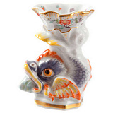 Подсвечник Meissen 6,5 см Лебединый сервиз, индийские цветы