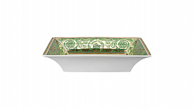 Блюдо квадратное Rosenthal Versace Медуза Диадема зеленая 18 см