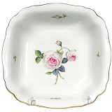 Салатник Meissen квадратный 18,5 см Белая роза
