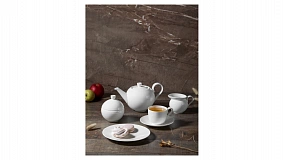 Сервиз чайный Decor de table Плиссе на 6 персон 21 предмет, п/к