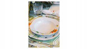Сервиз столовый Meissen 6/28 Игра волн, рельеф, маки