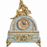 Часы настольные 31x13x40см, коллекция фарфор с бронзой