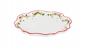Набор чашек чайных с блюдцами Decor de table Рождественский винтаж 2 шт