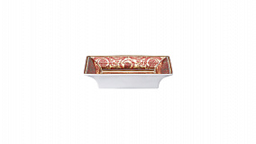 Блюдо квадратное Rosenthal Versace Медуза Диадема красная 18 см