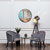 Стол журнальный Dark Emperador коричневый/золото GARDA DECOR