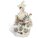 Фигурка Meissen 18см Японка с попугаем (И.-И.Кэндлер) (лим.вып.12/50, 2016)
